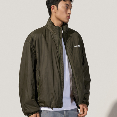 秋冬新款风衣料外套真丝羊毛