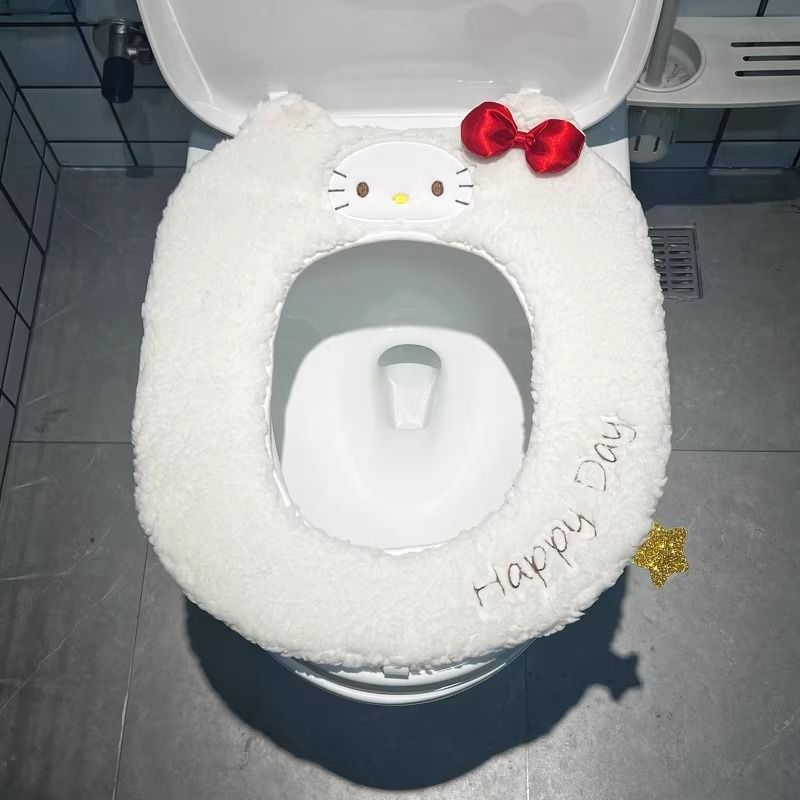 Kitty马桶垫拯救冬天起床困难户！绒面柔软，坐上去再也不冰pp啦