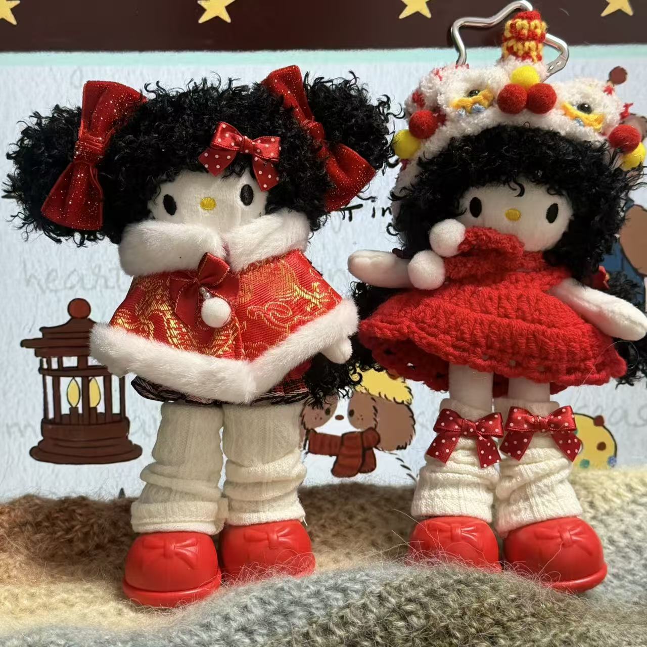 那就祝我们在新的一年都好！hellokitty新年圣诞节挂件集合