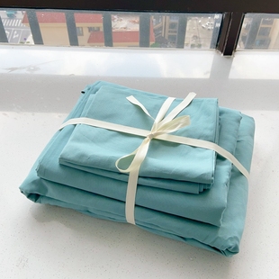 定制订做床上四件套任意尺寸纯棉全棉加厚磨毛榻榻米床单款床笠款