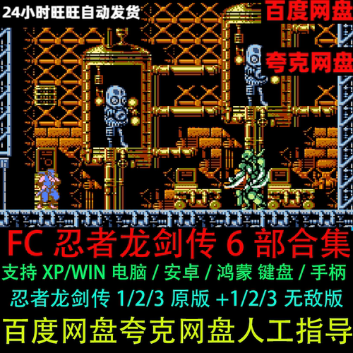 FC忍者龙剑传123原版无敌版(电脑版/手机安卓版)单机支持键盘手柄