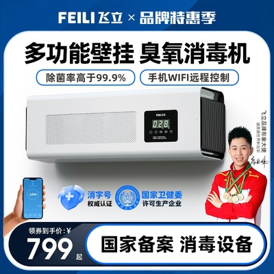 飞立臭氧产生器食品厂壁挂臭氧消毒机工厂车间杀菌活氧机除臭机BT