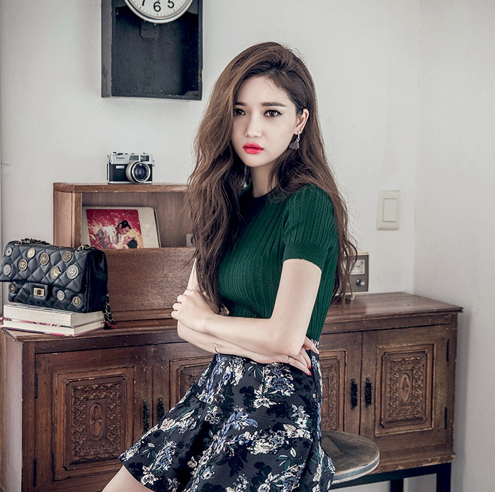 2018夏装新款韩版T恤女半高领短袖修身套头百搭打底衫上衣针织衫|ruв категории Женская одежда, шерстяной свитер - от Buy2taobao.com для оказания профессиональной услуги покупки агента Taobao