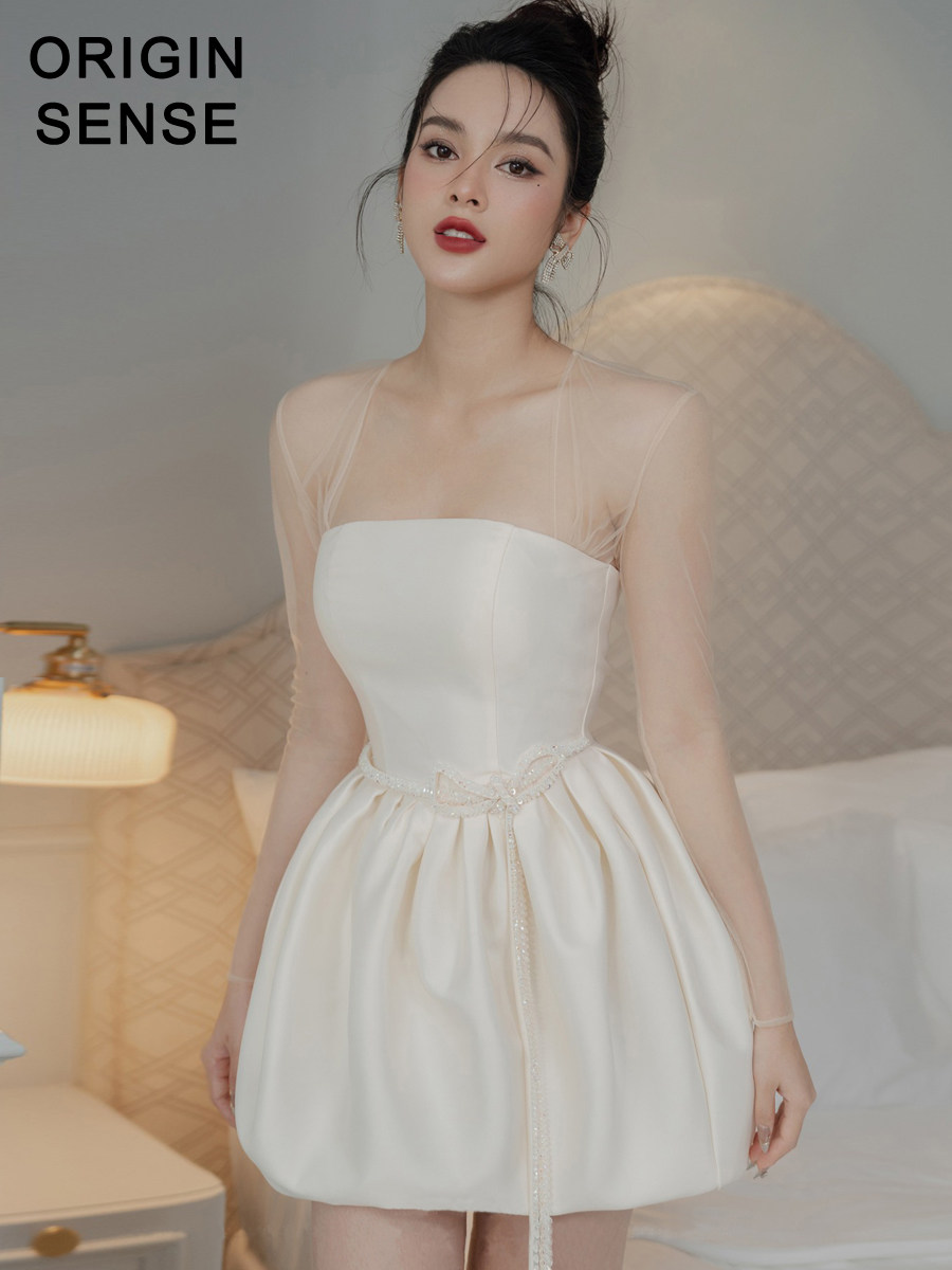 知觉之门公主风小白裙A大摆蓬蓬