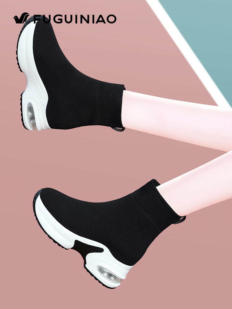 FGN FUGUI BIRD GODDESS RECOMMENDATION PLATFORM SOCKS BOOTS WOMENS INNER HEIGHTENED WOMENS SHOES AUTUMN AND WINTER BOOTS SNEAKERS