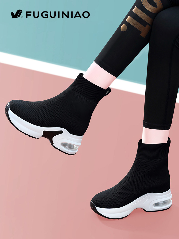 FGN FUGUI BIRD GODDESS RECOMMENDATION PLATFORM SOCKS BOOTS WOMENS INNER HEIGHTENED WOMENS SHOES AUTUMN AND WINTER BOOTS SNEAKERS