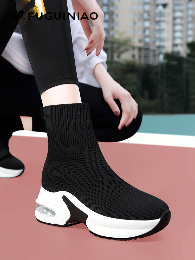 FGN FUGUI BIRD GODDESS RECOMMENDATION PLATFORM SOCKS BOOTS WOMENS INNER HEIGHTENED WOMENS SHOES AUTUMN AND WINTER BOOTS SNEAKERS