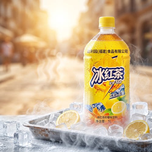 冰红茶1L柠檬味瓶装红茶饮料
