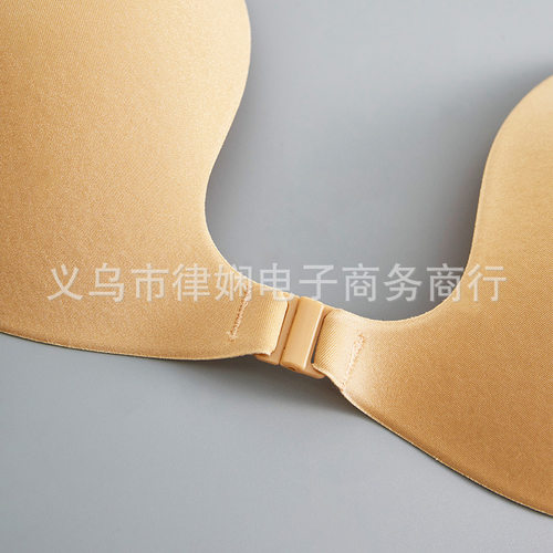 深U型聚拢胸贴提拉上托防滑隐形乳贴低领婚纱专用肩带文胸