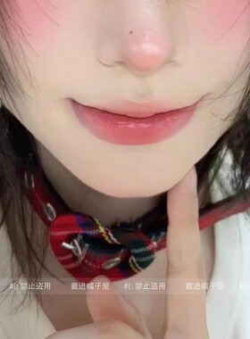 街头辣妹风爱心扣圣诞格纹choker网红同款项圈项链颈链脖子配饰女