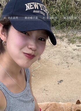 韩国NEWYORK字母刺绣百搭鸭舌帽四季可戴遮阳运动情侣棒球帽学生