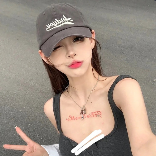 IU李智恩同款andyou字母棒球帽