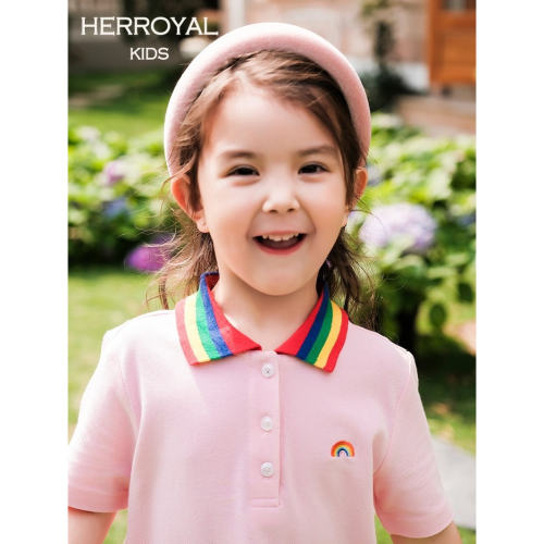 HERROYAL春夏彩虹连衣裙