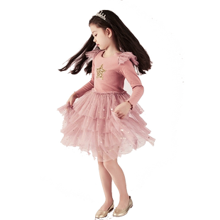 HERROYAL爆款女童春秋连衣裙小童中大童公主纱裙儿童裙礼服裙生日