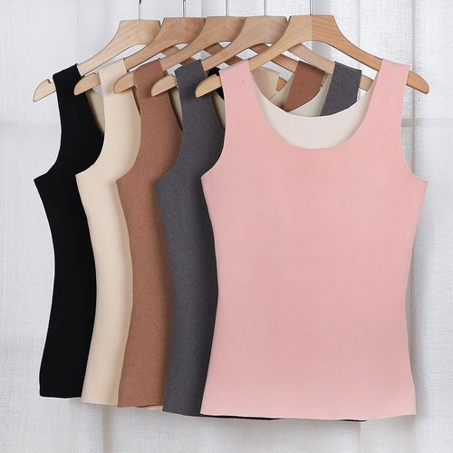 2025女士新款保暖背心 AB面无痕秋冬衣保暖打底背心女