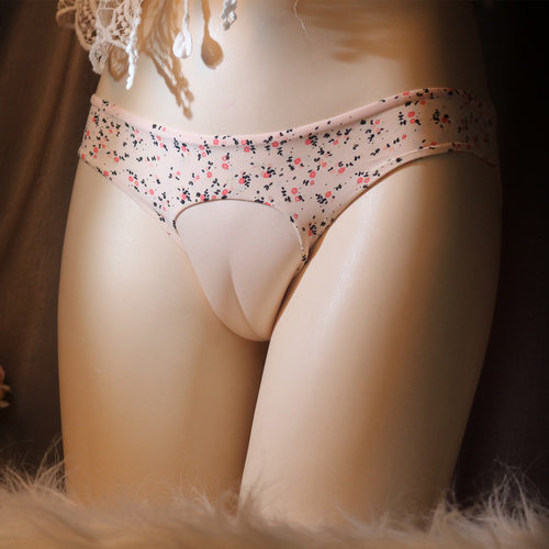 冰丝纯欲逼真隐藏jj假阴垫片内裤男女通用骆驼趾鲍鱼勒痕三角裤头