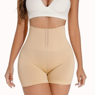 裤 排扣调节无缝平角大码 女产后收腰束腹提臀紧身裤 高腰收腹裤