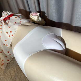 头 开档裤 无痕冰丝性感ts男娘反串女装 大佬鲍鱼勒痕假阴隐藏jj内裤