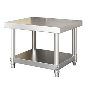 可定制不锈钢厨房置物架烤箱架微波炉消毒柜收纳不锈钢两层汤桶架