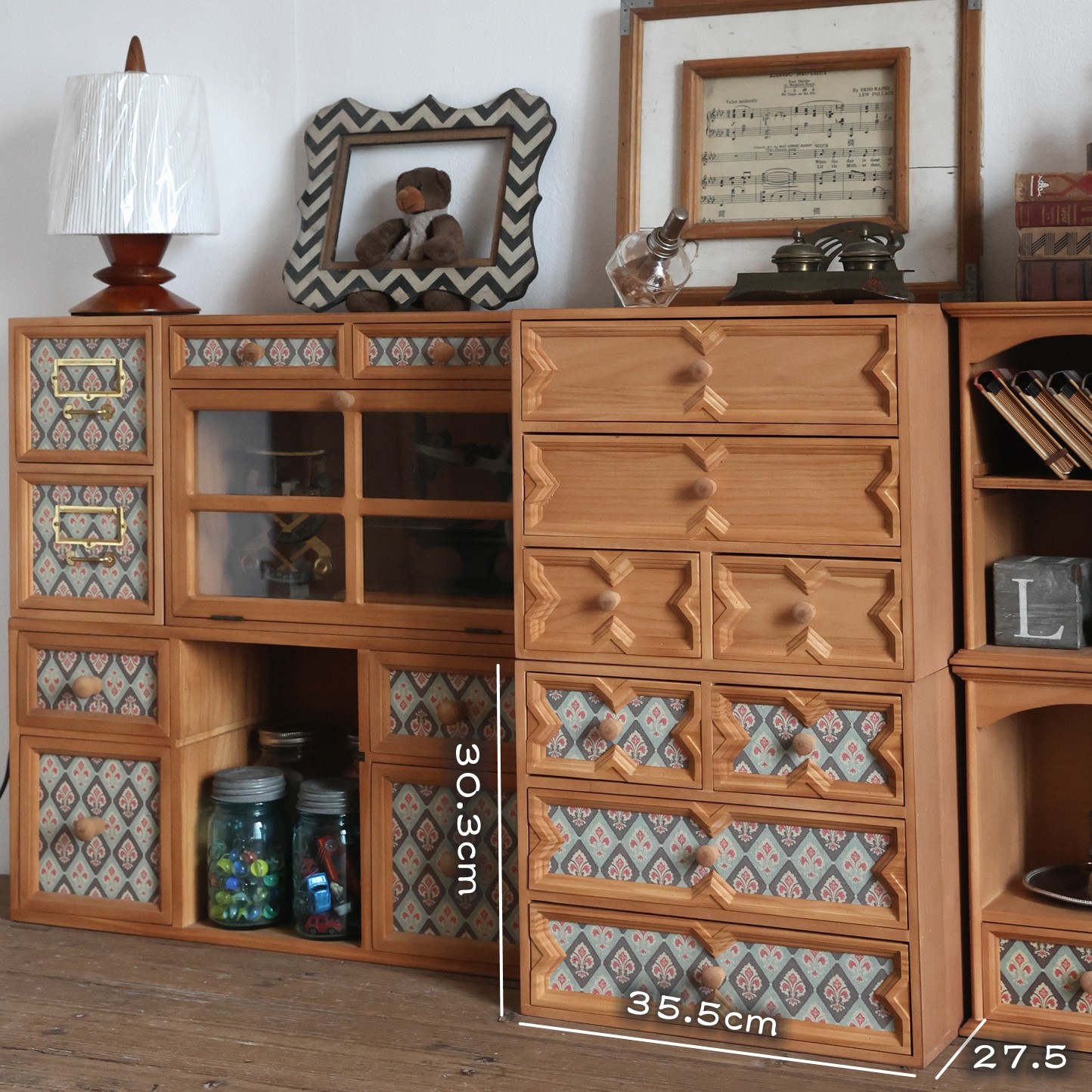 叁杉家居原创设计法式乡村哥特风复古收纳柜桌面抽屉柜木质收纳盒,收纳整理,桌面收纳盒,淘宝优惠券,粉丝福利购,淘宝优惠卷