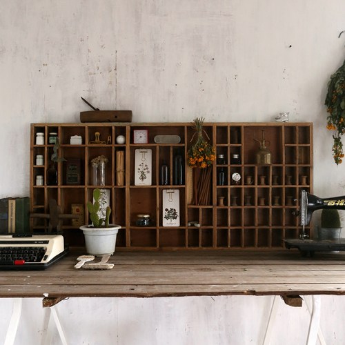 复古印章格子架儿童房娃娃展示架