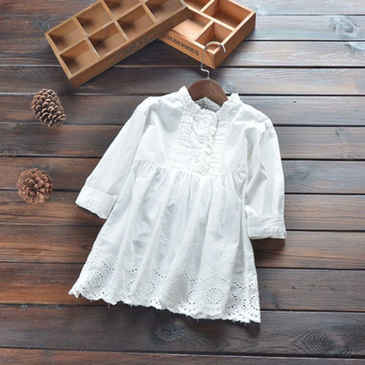 连衣裙打底衫洋气女童春秋纯棉