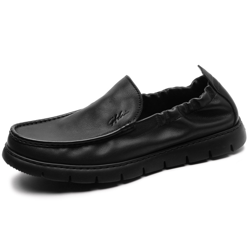 商场同款沙驰男鞋2024春季新款头层牛皮时尚休闲鞋软皮软底豆豆鞋,流行男鞋,乐福鞋（豆豆鞋）,淘宝优惠券,粉丝福利购,淘宝优惠卷