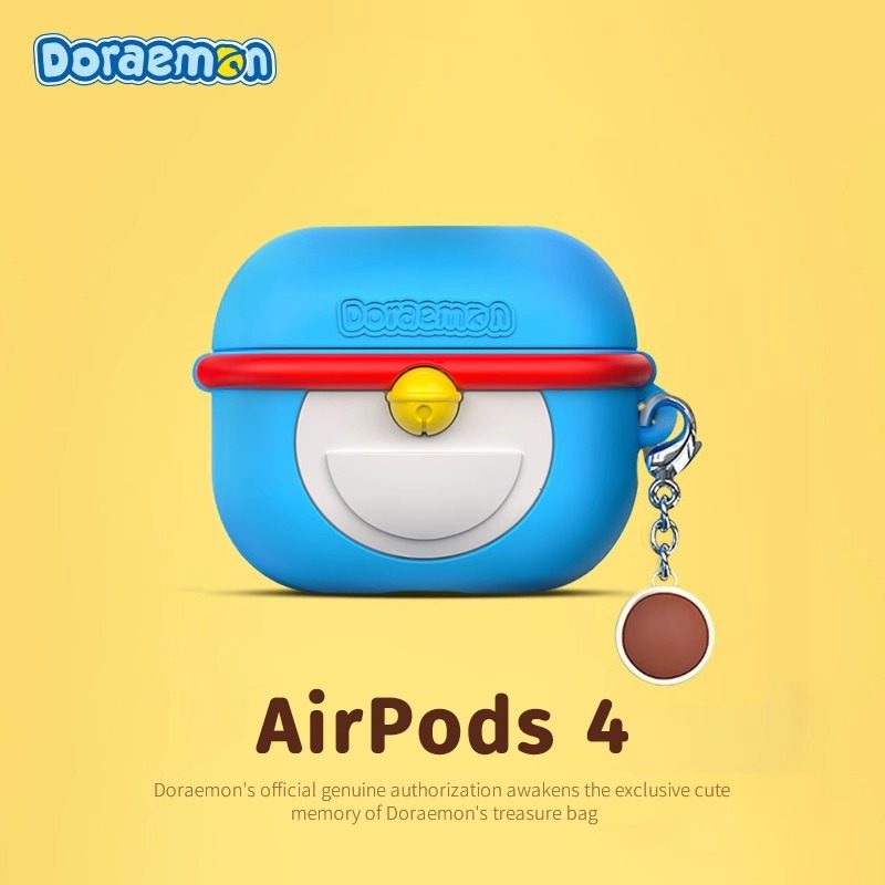 airpods 4保护套2024新款第4代保护壳airpodPro2适用苹果无线蓝牙耳机套第二三3代耳机壳硅胶哆啦A梦可爱软包