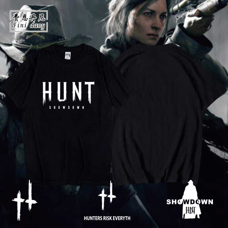 游戏周边猎杀对决联名短袖时尚潮流游戏圆领T恤男同款情侣半袖