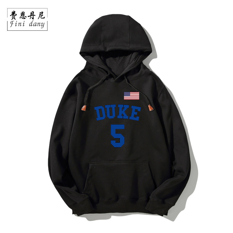 美国篮球队服杜克大学连帽卫衣男女duke球衣服威廉姆森长袖卫衣