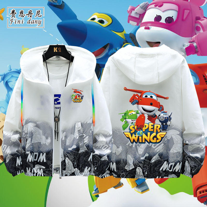 超级飞侠儿童连帽防晒衣服外套