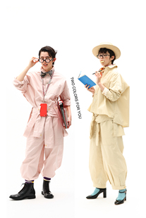 腰部可拆卸九分裤 WOKERKER 背带裤 日系复古两色工装 春款