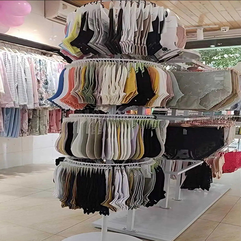 内衣内裤旋转展示架家用货架内裤袜子收纳架多功能置物架强力承重