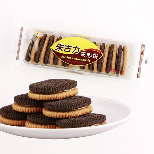 128g老式小时候巧克力味夹心饼干