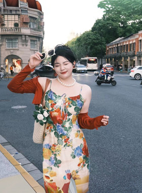 DATOO【绚烂夏日】微胖mm大码明媚感显白显瘦吊带连衣裙开衫套装