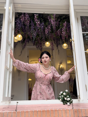 哒头STUDIO【玫瑰甜酒】大码显瘦设计感气质连衣裙