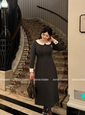 哒头.Studio【miu风少女】微胖mm大码2024新款设计感显瘦连衣裙女