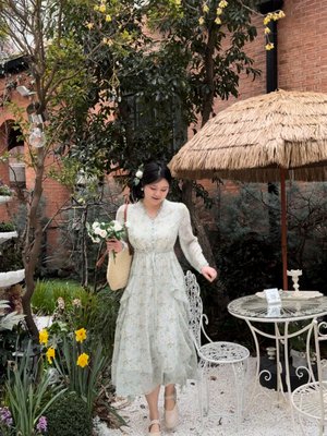 长裙显瘦仙女气质温柔度假微胖