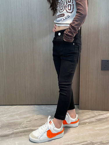 女童牛仔裤子小脚修身长裤