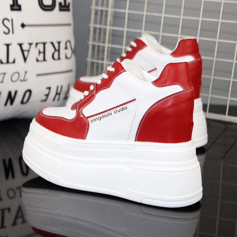 内增高小白鞋厚底松糕鞋超高跟