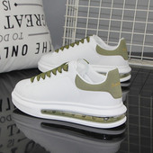 板鞋 情侣百搭爆款 新款 透气内增高气垫运动鞋 厚底小白鞋 女2024夏季