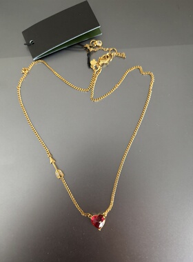 高品质 出口欧美首饰丘比特箭红色爱心项链女情人节礼物