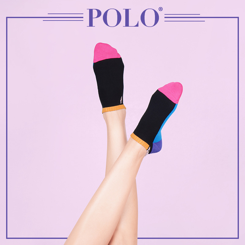 Polo袜子女夏季糖果纯色薄棉短筒短袜潮ins个性女袜浅口隐形女袜
