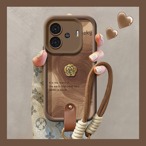 天眼阶梯小羊皮iqoo手机壳简约