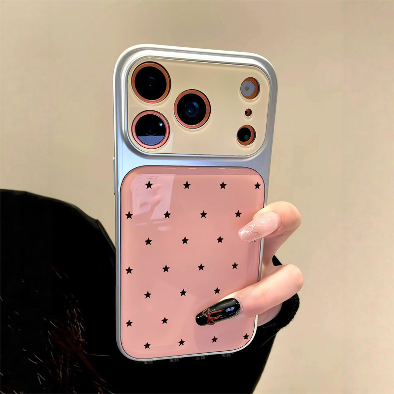 粉星点适用苹果17pro手机壳iphone16保护套15plus硅胶14超薄air全包 镜头13玻璃Promax防摔秒变新款男女高级