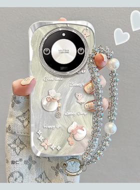 福袋适用荣耀x70i手机壳x60i羽纱x50gt闪粉pro镜头膜x40GT竞速版x50i+保护套x30硅胶x10全包防摔9x女新款外壳