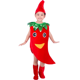 一园青菜成了精绘本演出服儿童小葱黄瓜萝卜水果蔬菜进行曲表演服