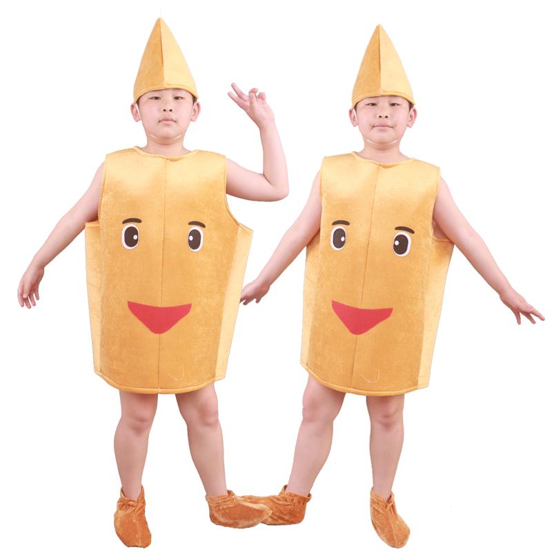 儿童一园青菜成了精水桶演出服装幼儿园水桶卡通舞台舞蹈表演服饰