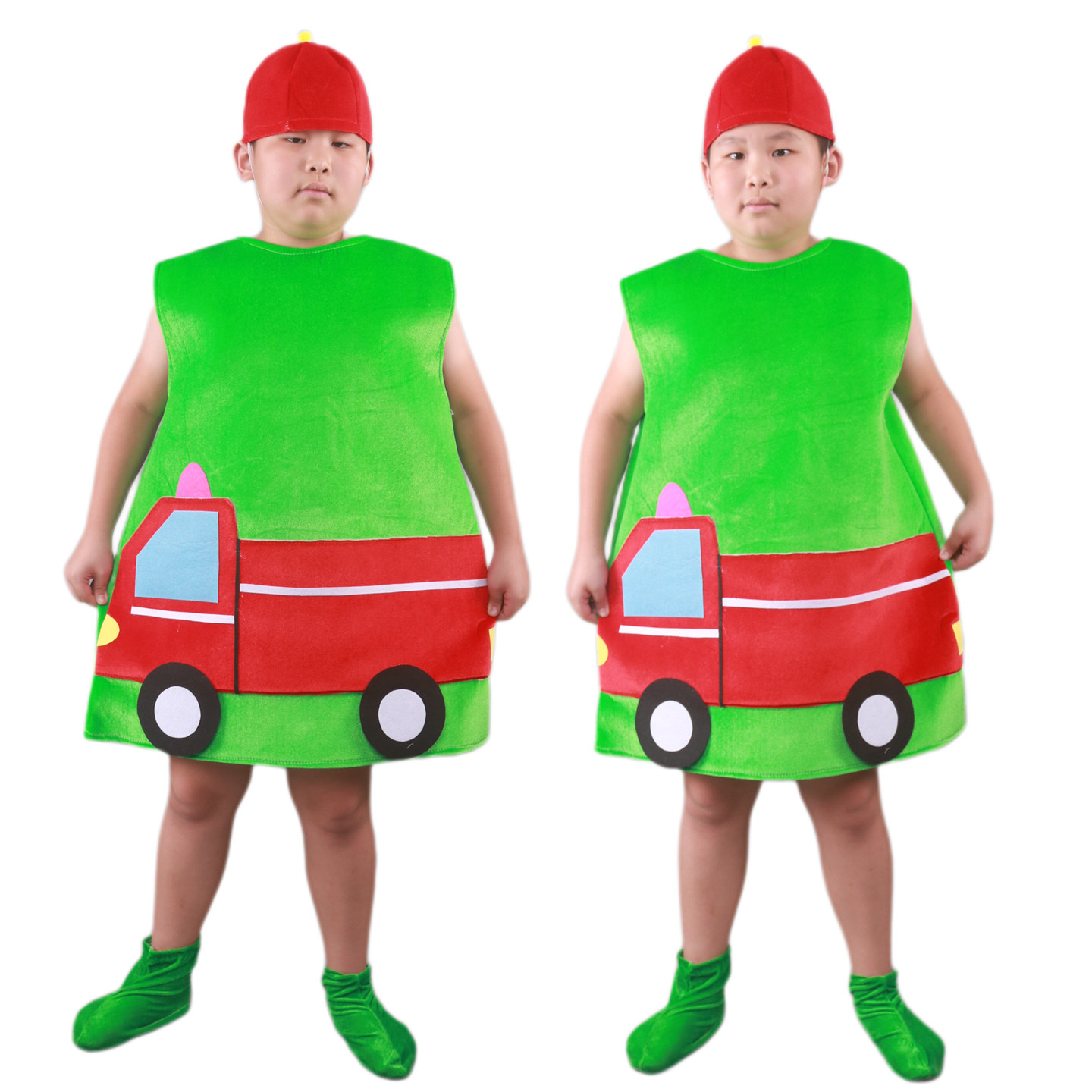 儿童跑跑镇童话剧演出服幼儿卡车汽车货车课本剧道具舞蹈表演服装