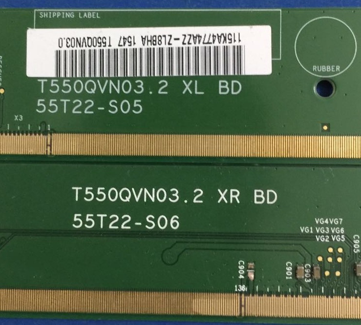 1原装边条 T550QVN03.2 55T22-S05/ 55T22-S06 一对价!